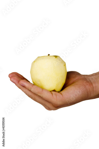 Peeled Fuji Apple