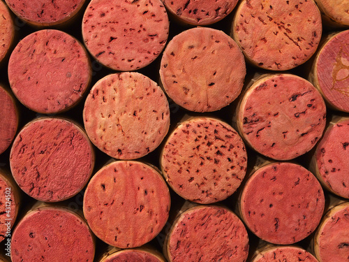 Used Wine Corks Pattern for Background photo