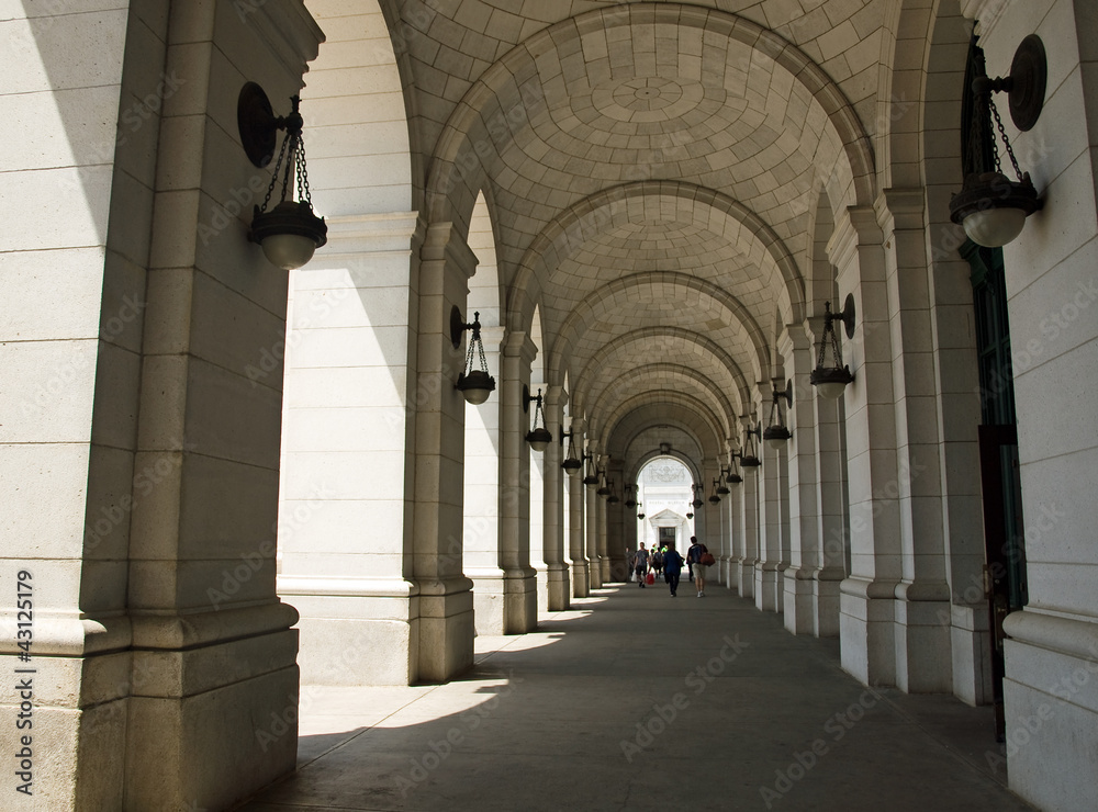 Fototapeta premium Archways at Union Station in Washington DC