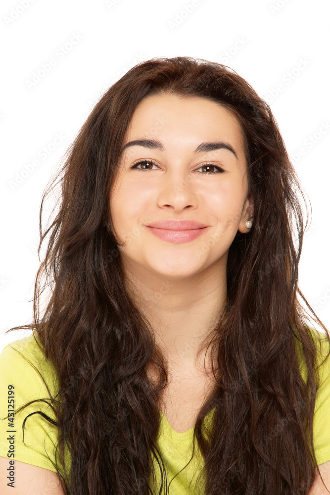 Portrait of an attractive young woman looking happy Portrait of an attractive young woman looking happy
