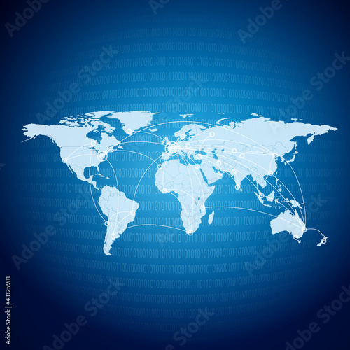 planète, réseau/connexion/partage