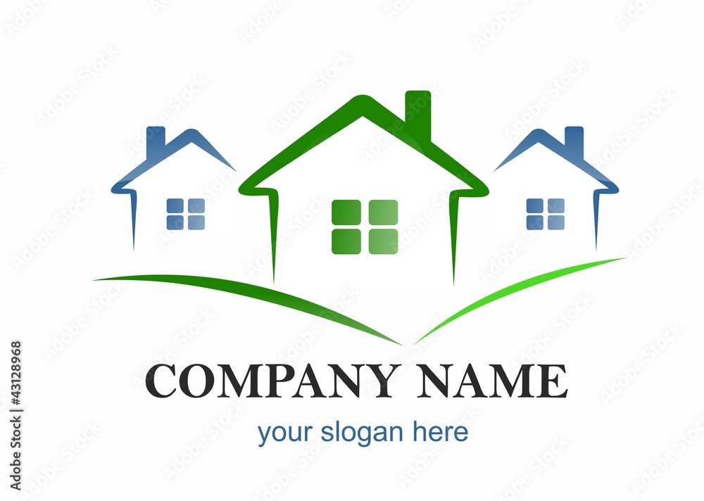 Fototapeta premium company logo - houses