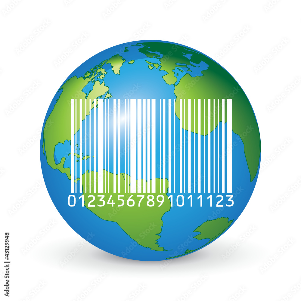 Obraz premium BARCODE EARTH