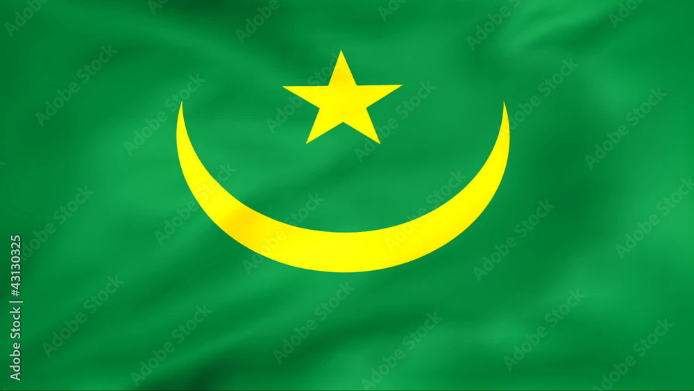 Developing the flag of Mauritania Developing the flag of Mauritania