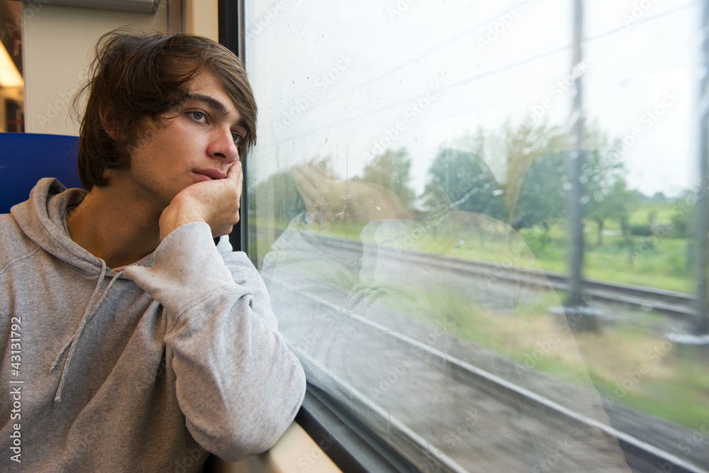 Fototapeta premium Travelling by train
