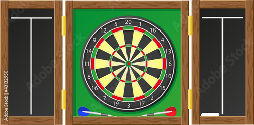 darts vector illustration