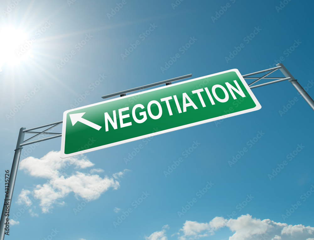 Obraz premium Negotiation concept.