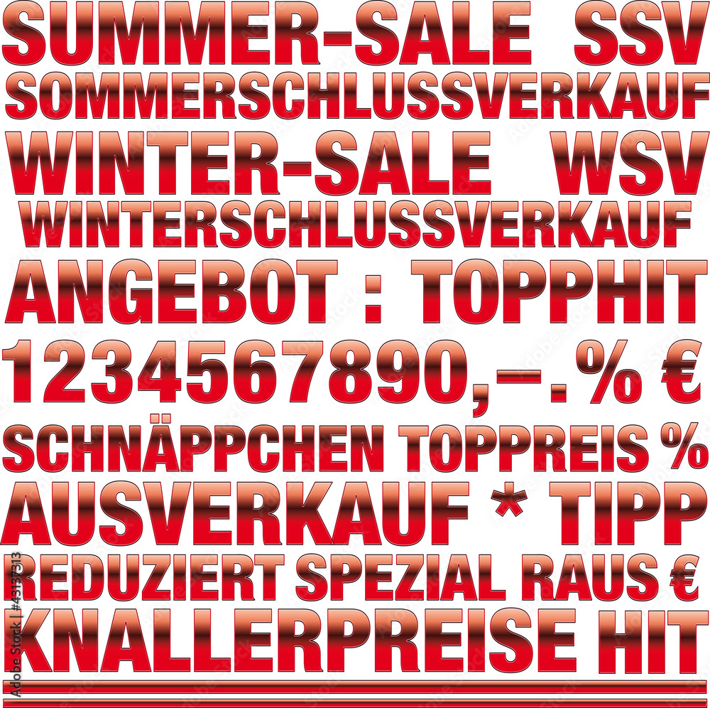 Sale, SSV, WSV