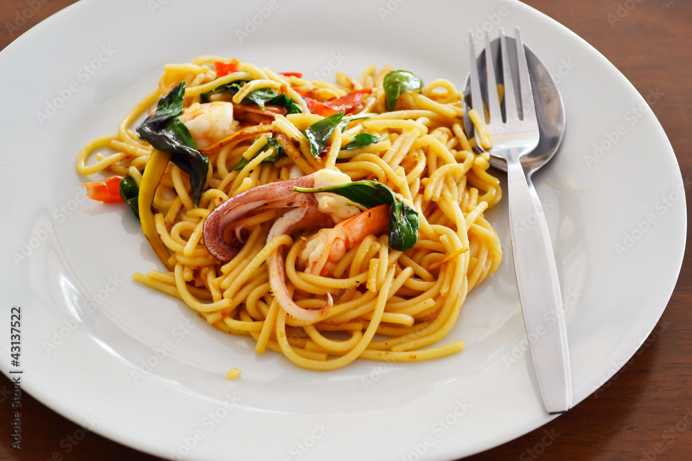 Spaghetti seafood