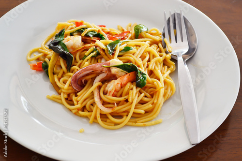 Spaghetti seafood