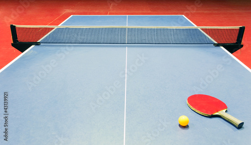 Table tennis - racket, ball, table