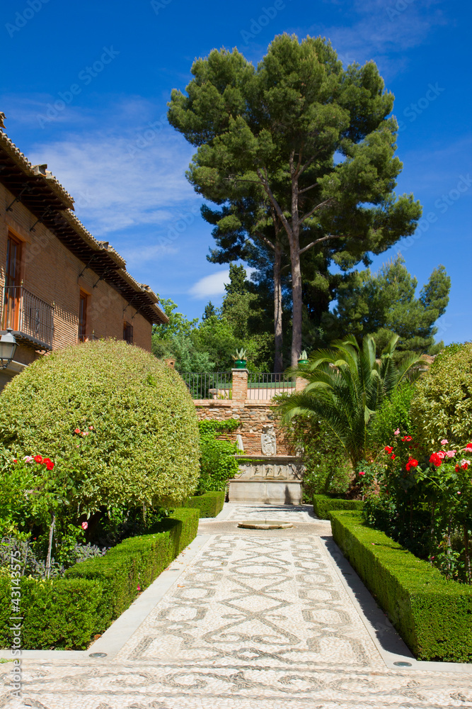 Gardens of Alhambra, Granada, Spain