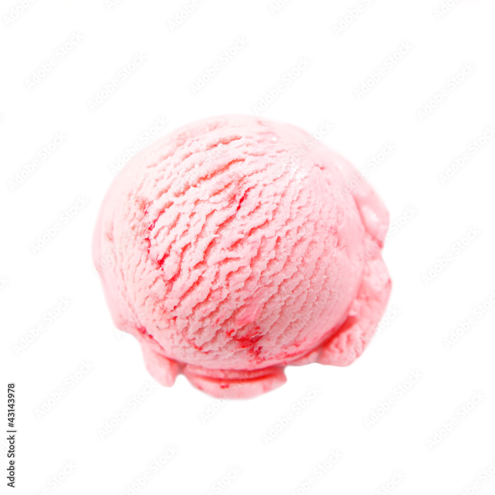Creamy pink strawberry icecream Creamy pink strawberry icecream