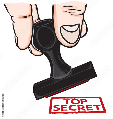 Rubber stamp top secret
