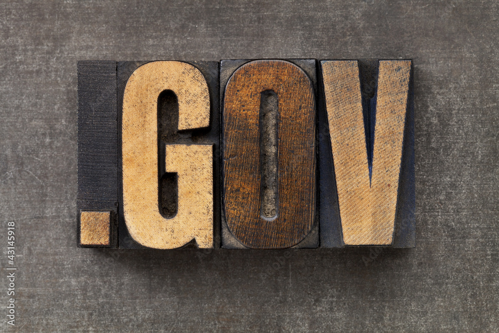 Fototapeta premium internet domain for government