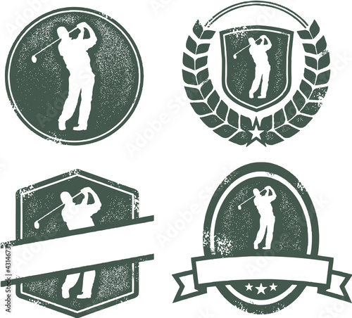 Vintage Golf Emblems