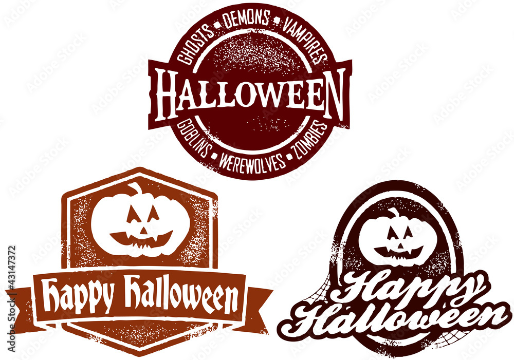 Happy Halloween Stamps