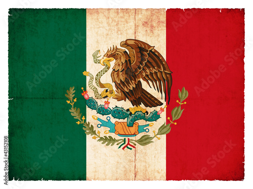 Grunge-Flagge Mexiko #43152108