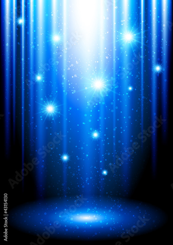 Background with blue glow
