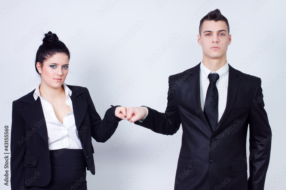 modern young business couple make great job is ready modern young business couple make great job is ready