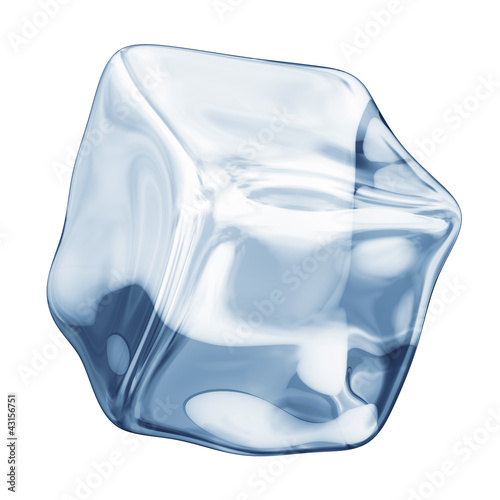 ice cube on a white background