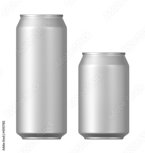 beer cans on a white background