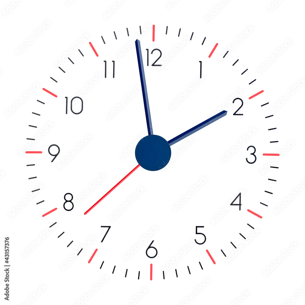 clock face on a white background clock face on a white background