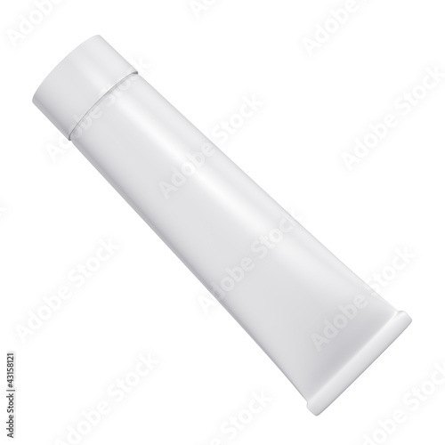 Tube on a white background