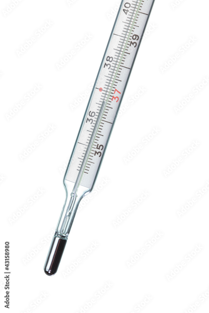 thermometer shows a normal temperature thermometer shows a normal temperature