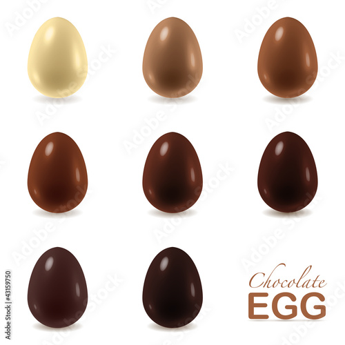 Chocolate eggs set