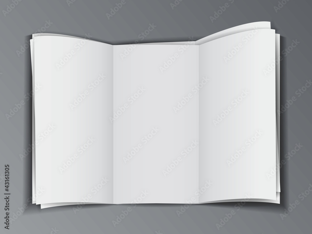 Stock of blank brochure Stock of blank brochure