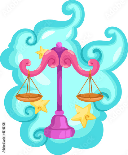 Zodiac signs - Libra vector Illustration