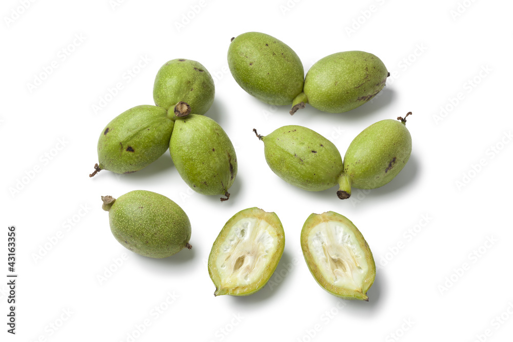 Fresh green walnuts Fresh green walnuts