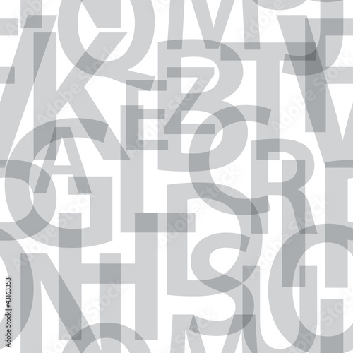 Seamless letters pattern.