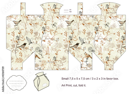 Gift box template