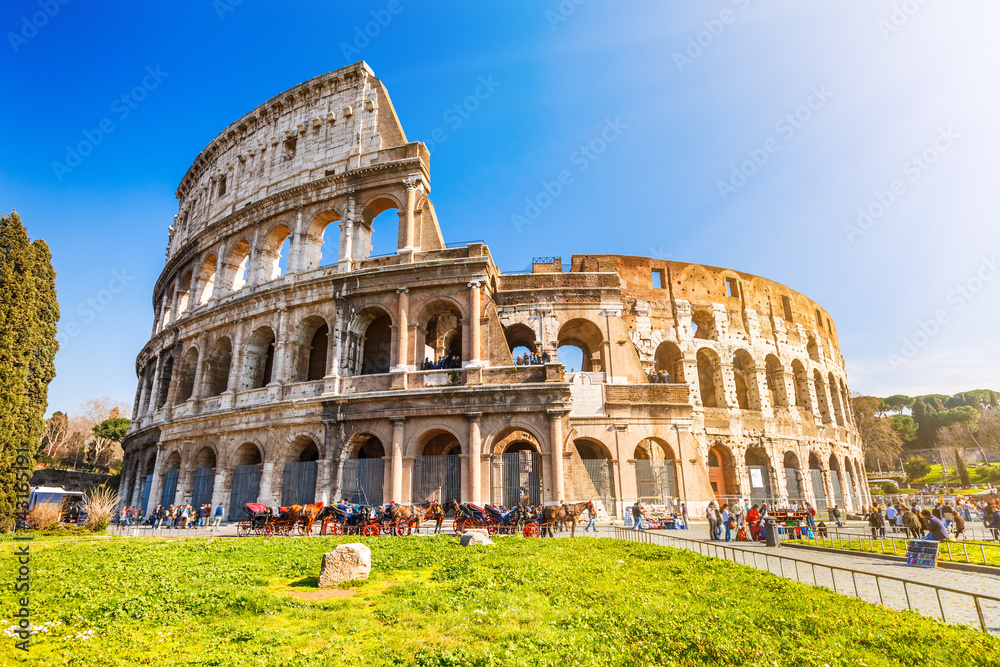 Naklejka premium Koloseum w Rzymie