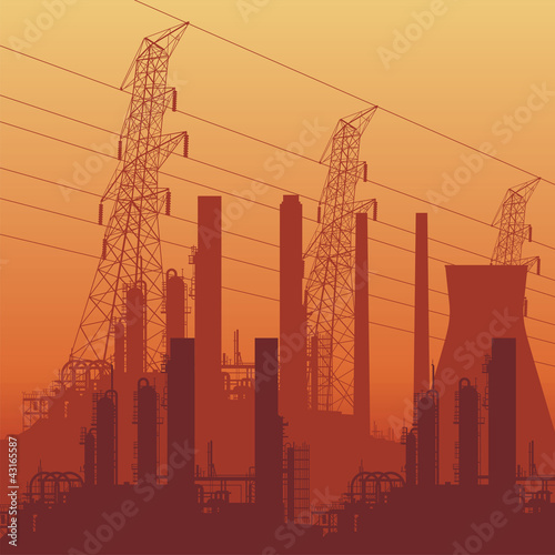 industry background. Vector illustration.