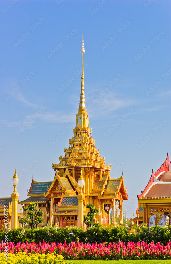 Thai royal crematorium in Bangkok, Thailand