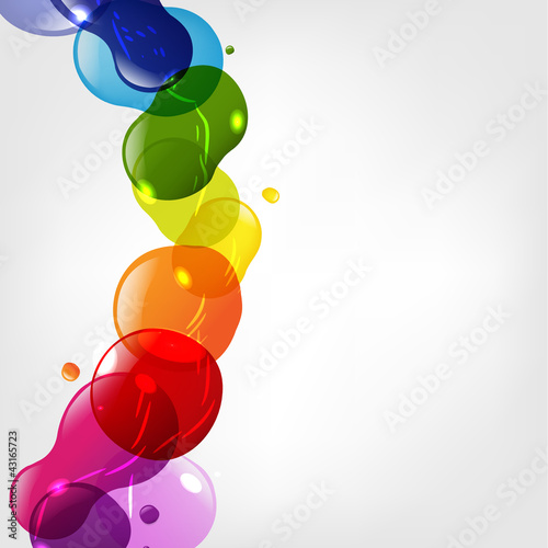 Color Neon Blobs With Bokeh