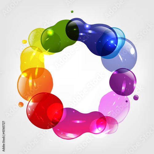 Dialog Balloon And Color Blobs