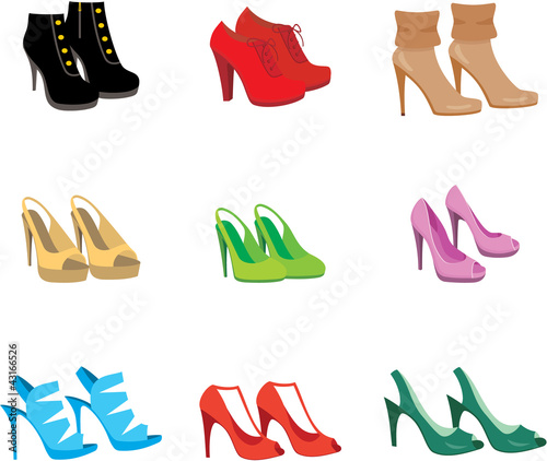 Female shoes set