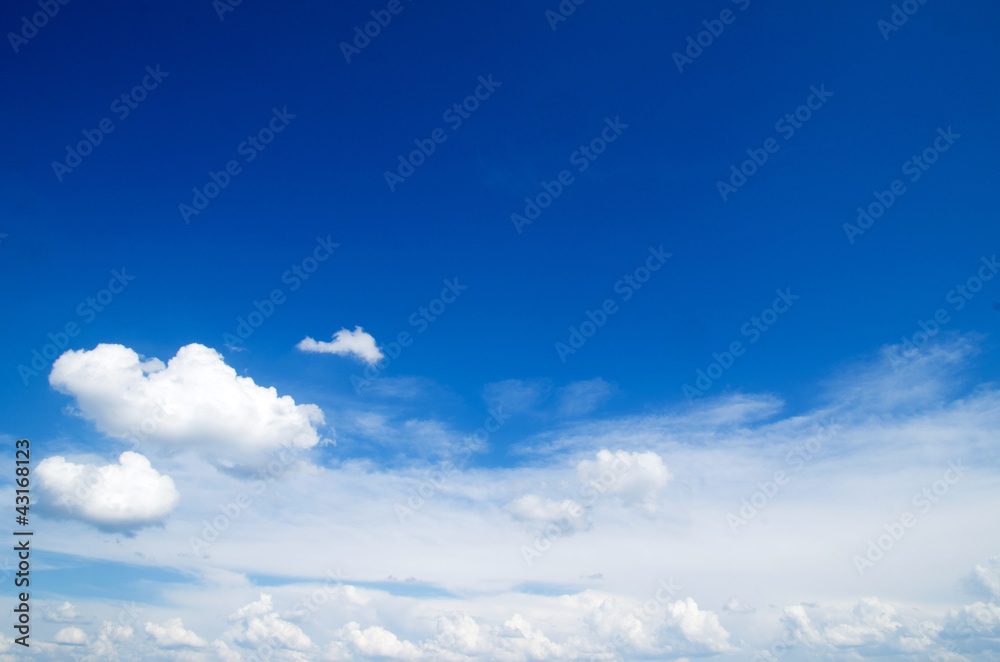 Blue sky clouds background. Beautiful landscape with clouds on sky Blue sky clouds background. Beautiful landscape with clouds on sky