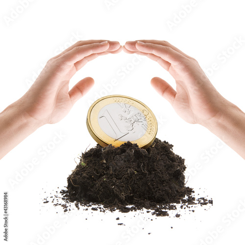 Geschützte Euromünze