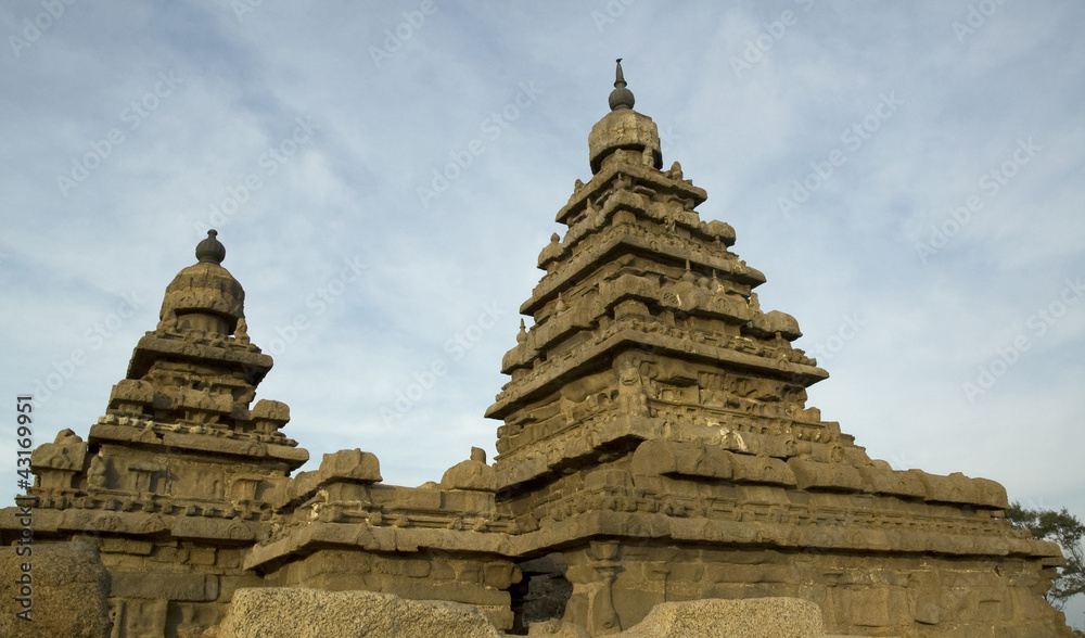 India. Mamallapuram Shore Temple