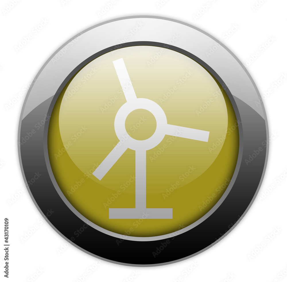 Yellow Metallic Orb Button Yellow Metallic Orb Button