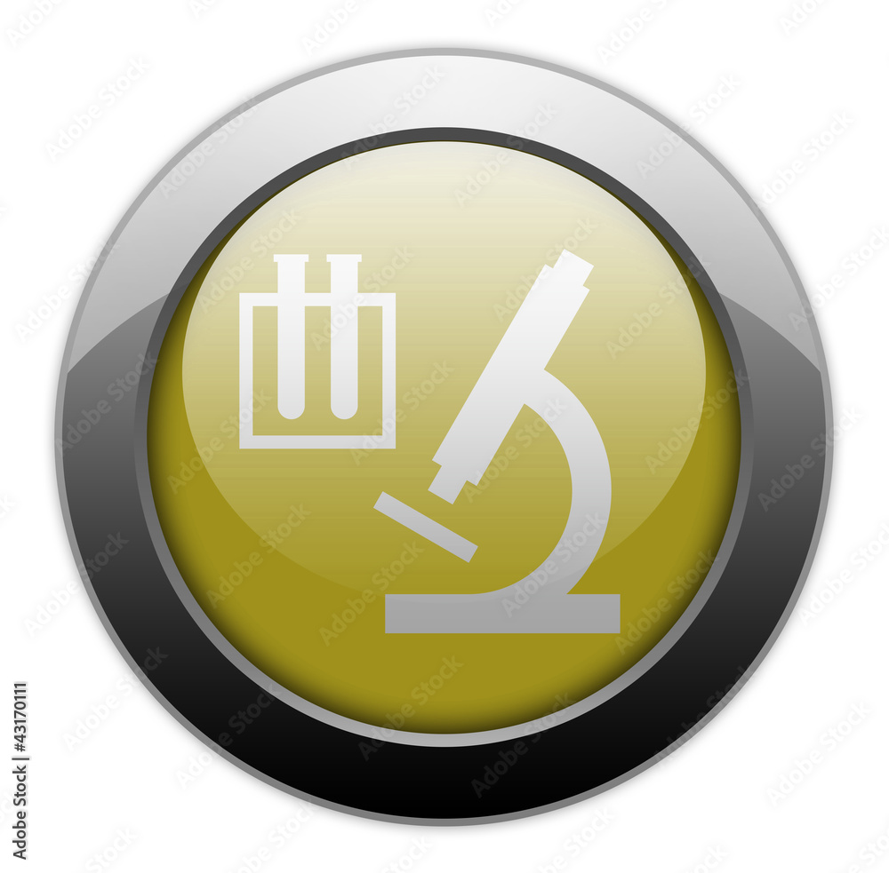 Yellow Metallic Orb Button Yellow Metallic Orb Button