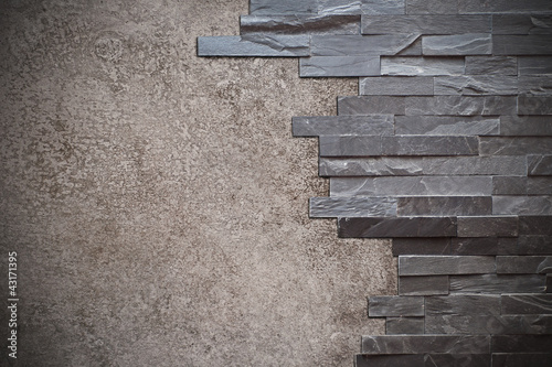 modern brick wall with text space