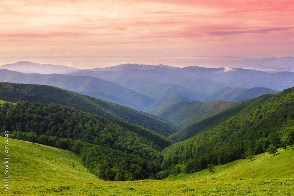 Obraz premium Carpathians ridges