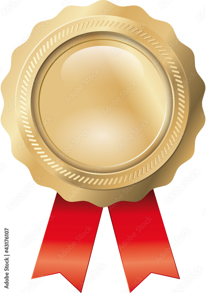 Siegel Gold mit Bändern Siegel Gold mit Bändern