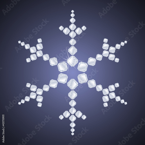 Diamond snowflake